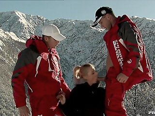 Two Ski Patrol Members Shove Their Way Into The Holes O amateur anal blonde video